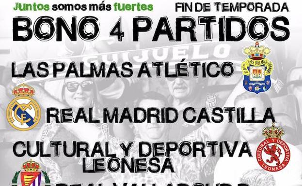 El CD Guijuelo lanza una oferta para los cuatro partidos de casa por 40 euros y otra para viajar también fuera