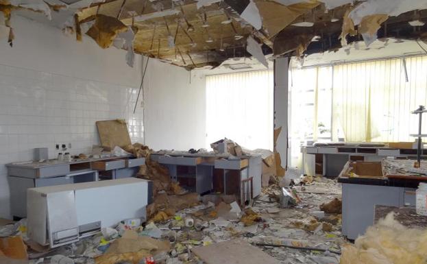 La Victoria dirá adiós a otro vestigio industrial con el derribo de la antigua fábrica de Ovosec