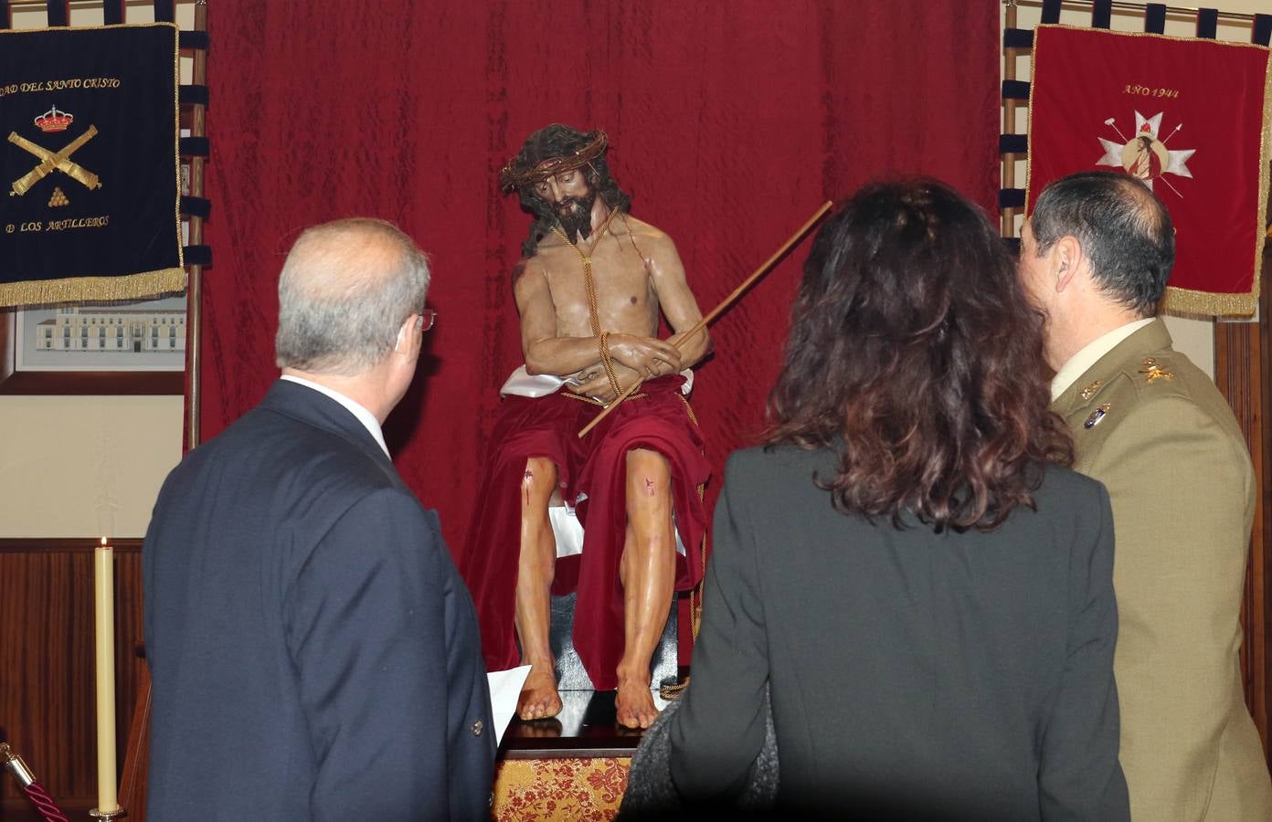 Inauguración de la exposición 'Ecce Homo y la Hermandad de los Artilleros' en el Palacio Real de Valladolid