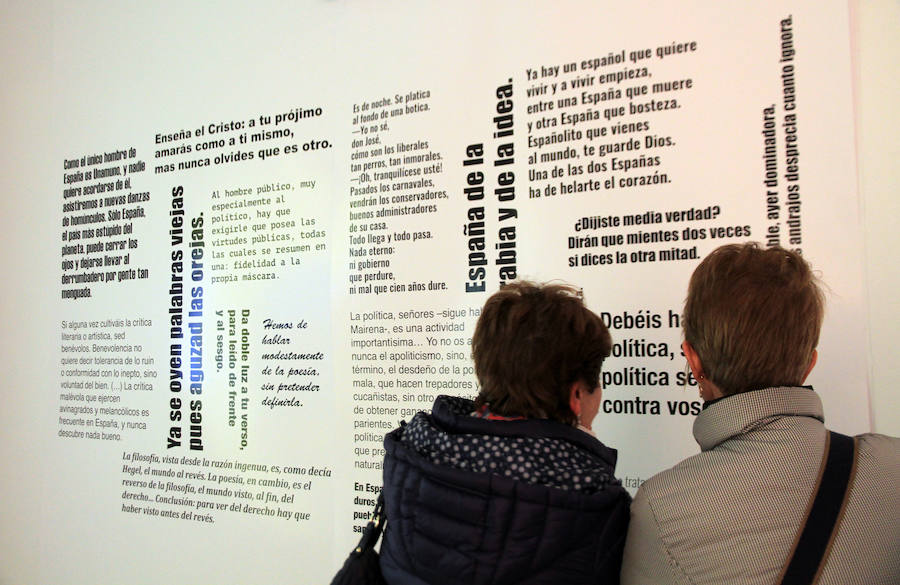 Inauguración de la exposición 'Don Antonio. Las vidas de Machado' en La Cárcel