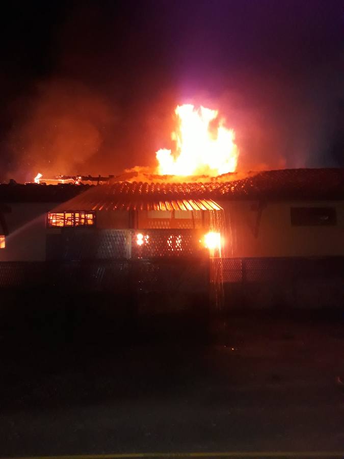 Las imágenes del Albergue Canal de Castilla de Frómista tras el incendio