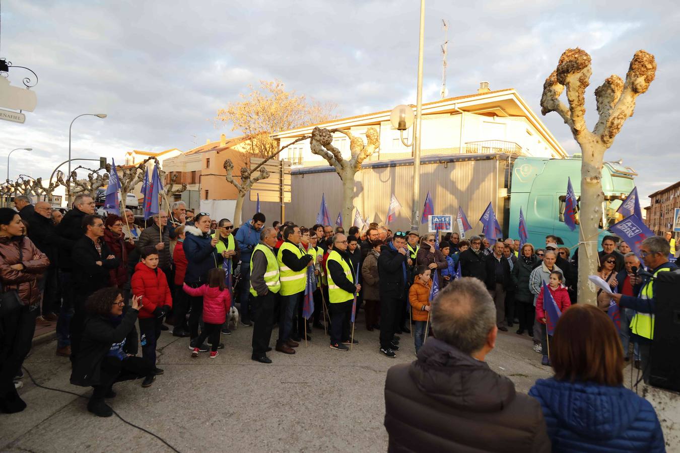 Nueva protesta en Peñafiel para reclamar la Autovía del Duero