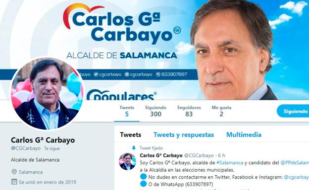 García Carbayo estrena cuenta en diversas redes sociales como candidato a la Alcaldía