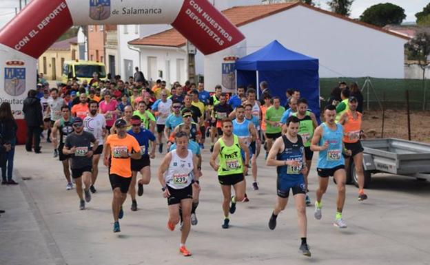 Alejandro Diego y Alexandra Martín ganan la III Carrera Popular Lenteja de la Armuña-Tardáguila