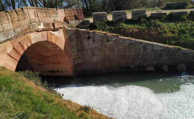 Un vertido «con un olor horroroso» amenaza al Pisuerga en Herrera