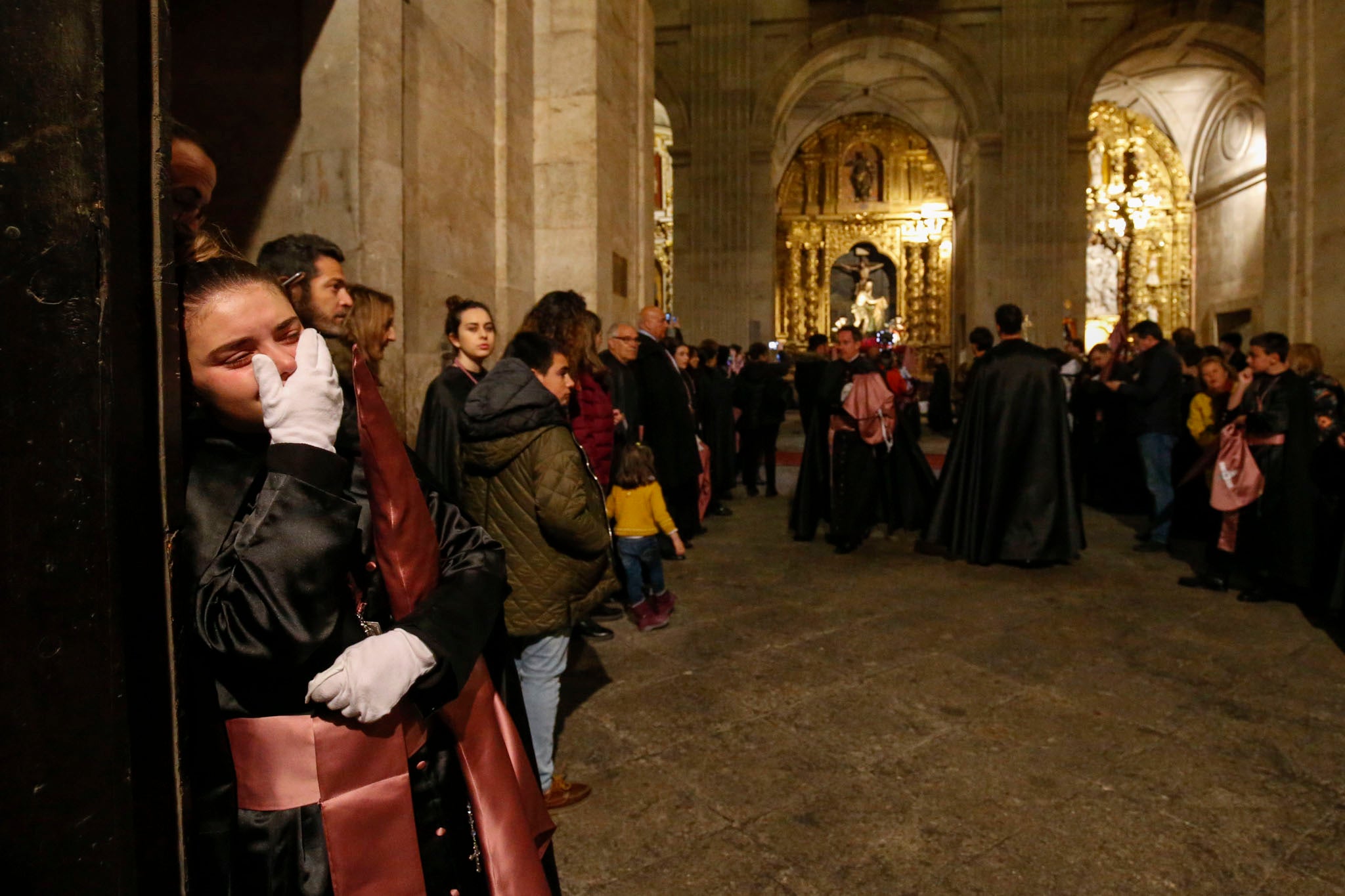La lluvia impide salir al Flagelado en Salamanca