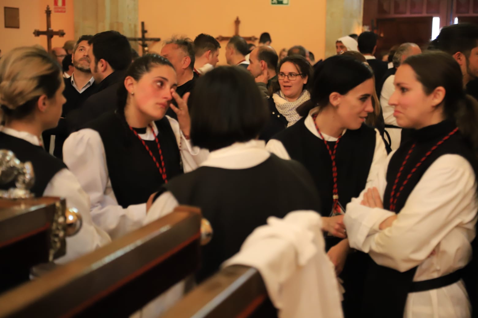 La amenaza de lluvia impide salir a Jesús del Vía Crucis en Salamanca