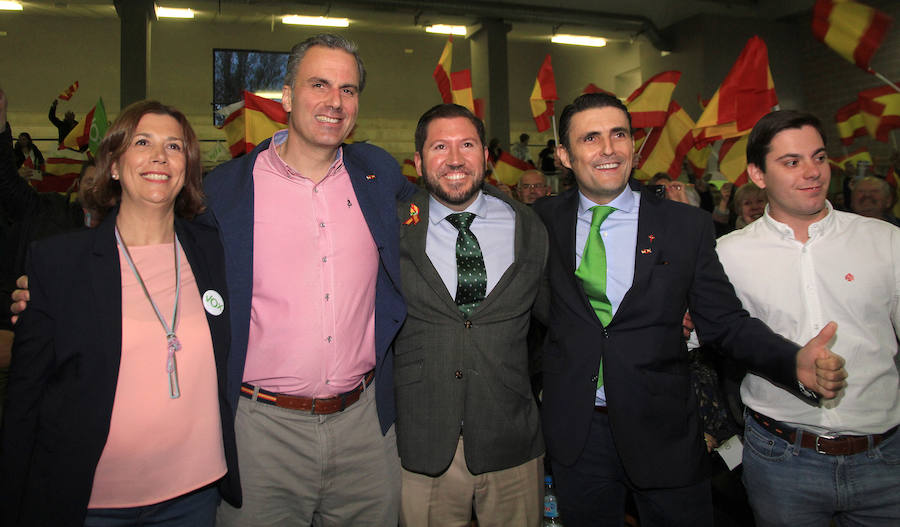 Javier Ortega Smith en el mitin de Vox en Segovia