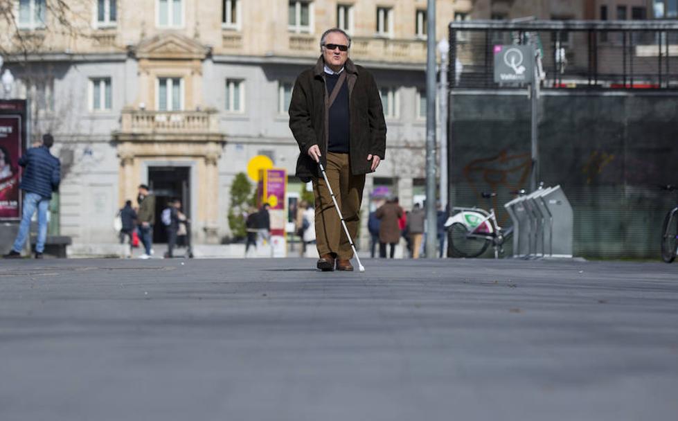 La Acera de Recoletos, una trampa para ciegos en Valladolid