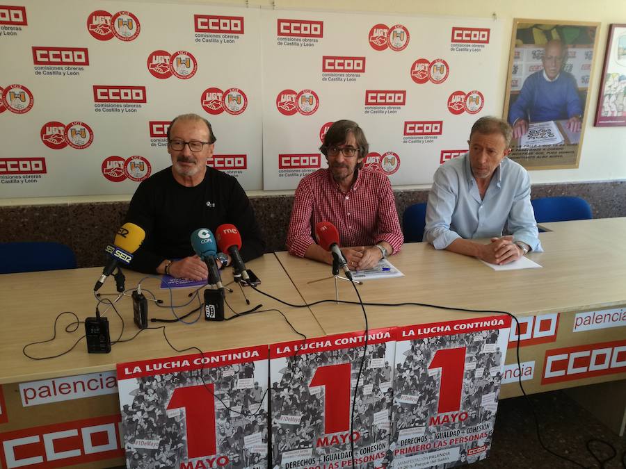 UGT y CC OO llaman a los trabajadores de Palencia a movilizarse en el Primero de Mayo