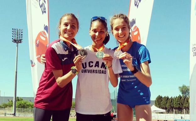 Gema Martín conquista la plata en el 10.000 del Nacional Universitario en Castellón