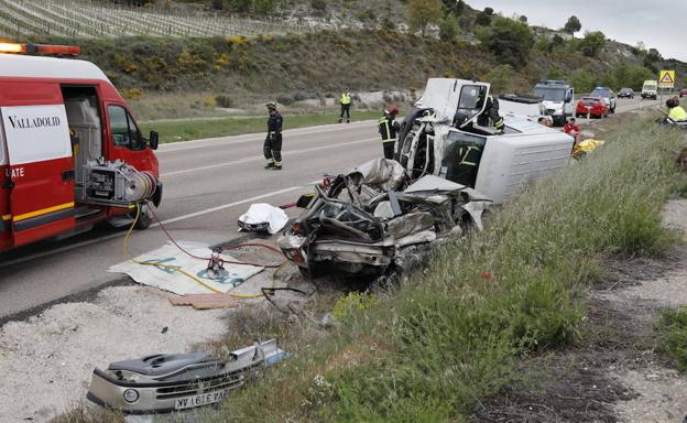 La mujer fallecida en el accidente de la N-122 es una vecina de la localidad vallisoletana de Tudela de 56 años