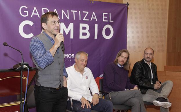 Monedero afirma en Laguna que Podemos representa la lucha contra la resignación