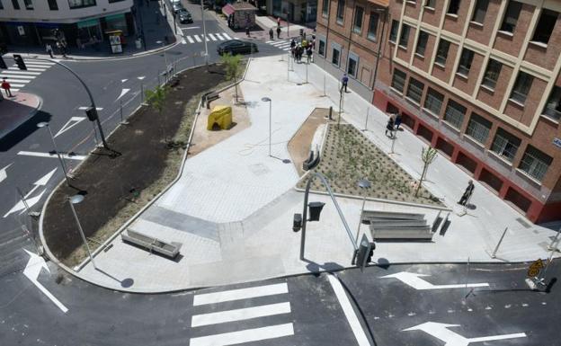 La plaza de Luis Braille se abrirá este miércoles al paso de coches y peatones