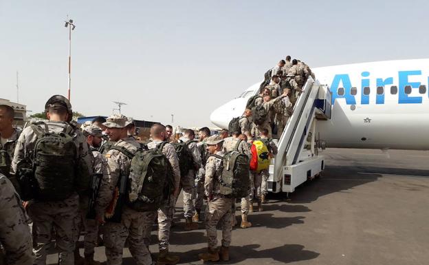 Regresan los primeros 124 militares de Malí tras seis meses adiestrando al ejército de ese país