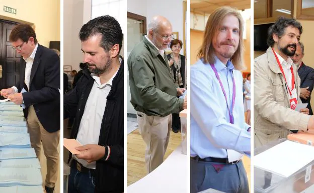 Los políticos de Castilla y León acuden a las urnas