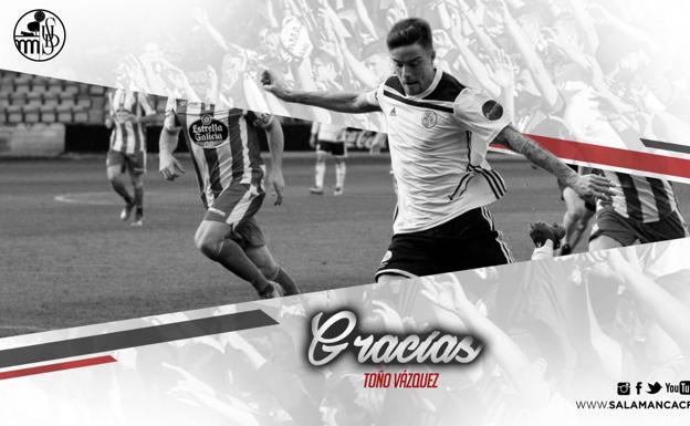 El Salamanca CF anuncia que Alomerovic, Mena, Satoca y Toño Vázquez no seguirán la próxima temporada