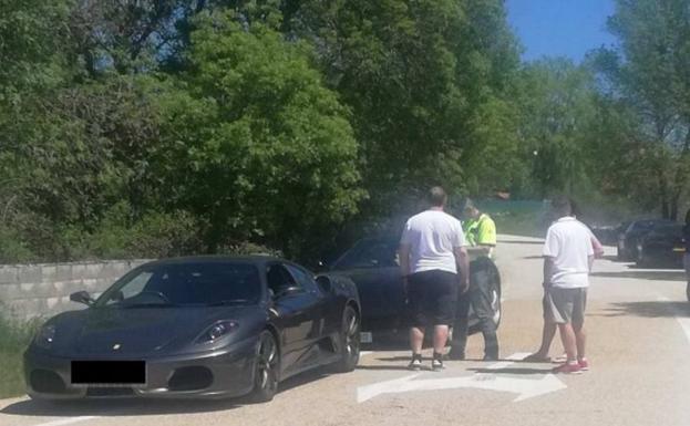 Ocho coches ingleses de alta gama denunciados en Abejar por exceso de velocidad