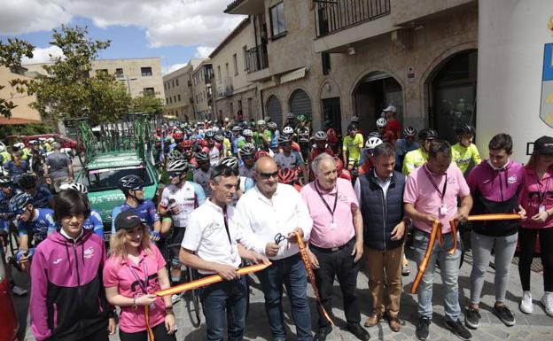 Eloy Teruel, primer líder de la Vuelta Ciclista a Salamanca