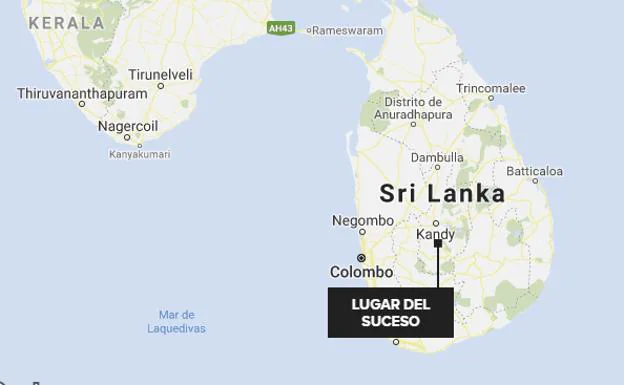 Un detenido en Sri Lanka por agredir sexualmente a una turista española