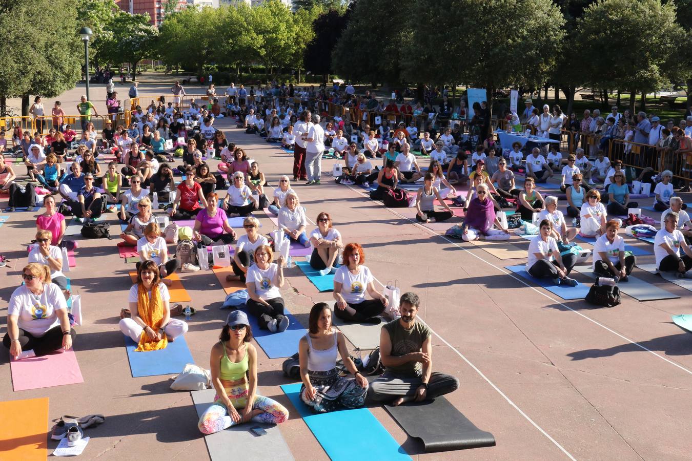 Día del Yoga en el parque de la Paz