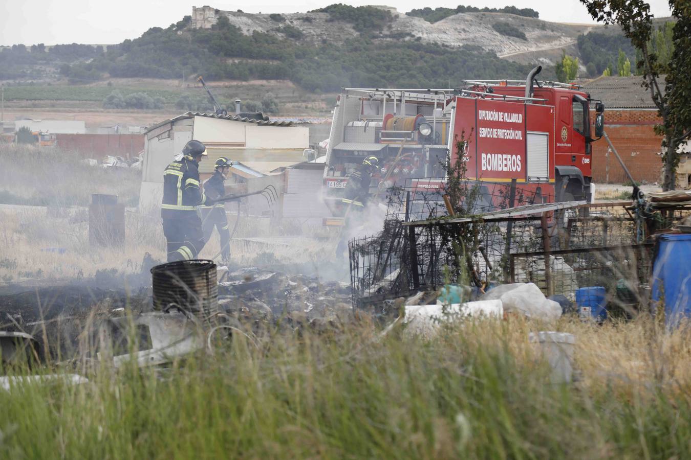 Incendio en Peñafiel