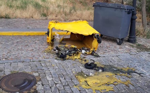 Queman 18 contenedores en la capital de Ávila en los últimos días
