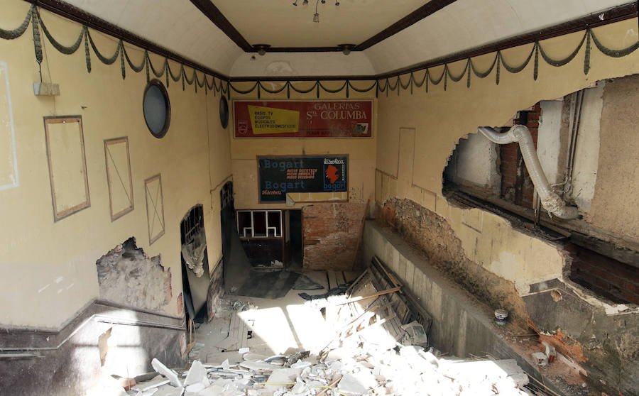 Estado actual del interior del Teatro Cervantes