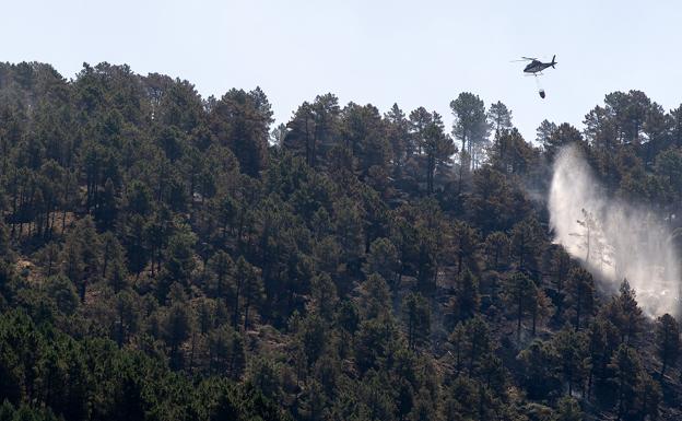 Los vecinos de Pedro Bernardo se manifiestan porque se ven «abandonados» por los medios de extinción