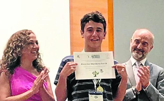 El vallisoletano Alejandro Marchena, uno de los ganadores de la Olimpiada Matemática