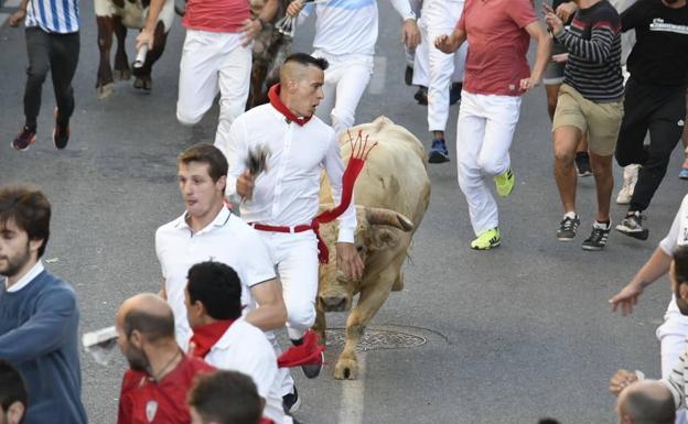 Herido el cuellarano Jesús Hernansanz en el primer encierro de los Sanfermines