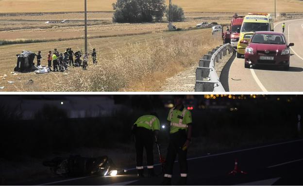 Dos muertos en sendos accidentes en Torrelobatón y Zaratán en pocas horas