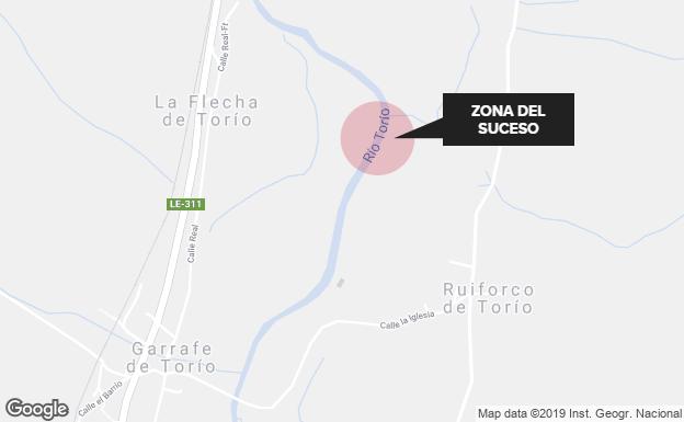 Aparece un anciano fallecido en un paraje del río Torío en León