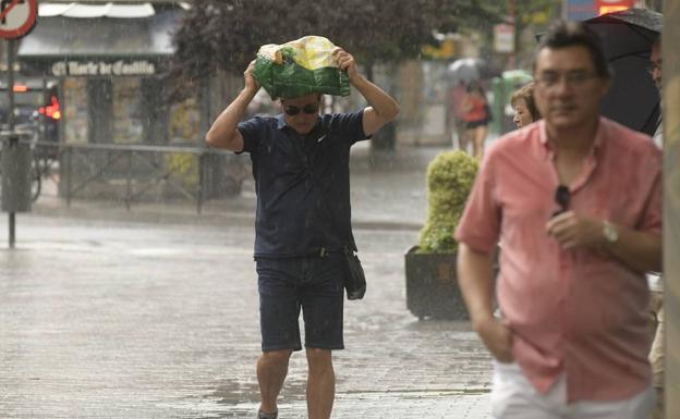 Las tormentas sorprenden a Valladolid con algunos episodios de granizo