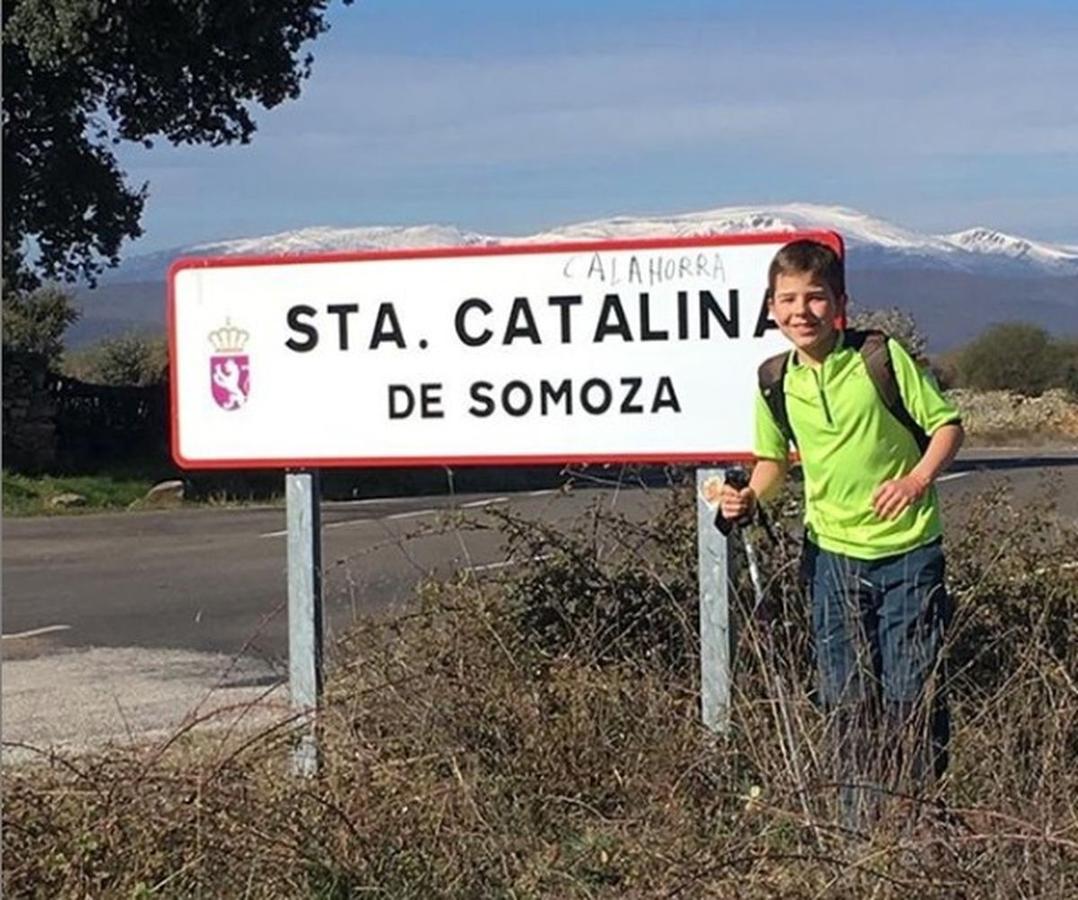 Abuelo y nieto, los 'instagramers' del Camino