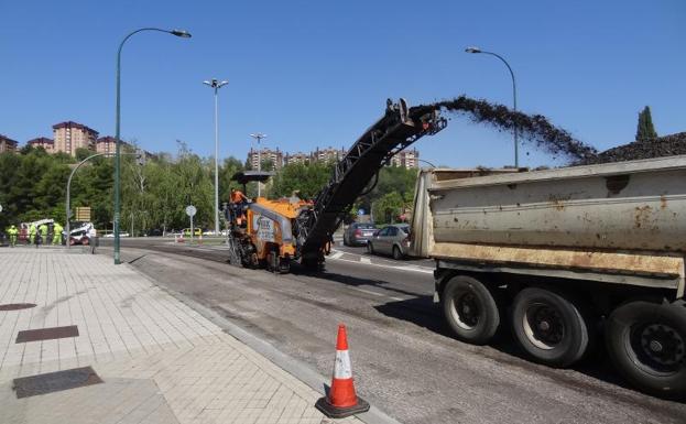 La avenida de Salamanca estrenará un pavimento contra las salpicaduras