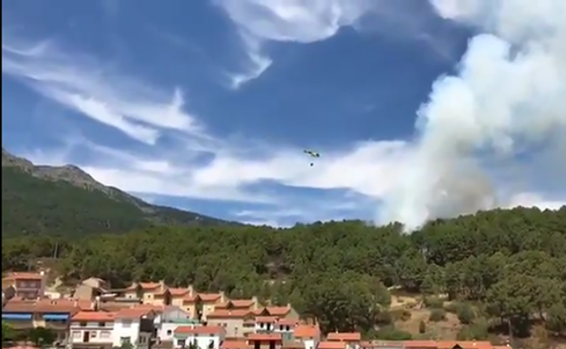 Controlado un incendio enla localidad abulense de Lanzahíta