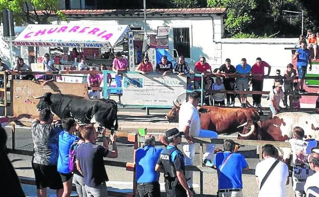 Tudela se empapa de jolgorio con la mojada junto al río y los toros del alba
