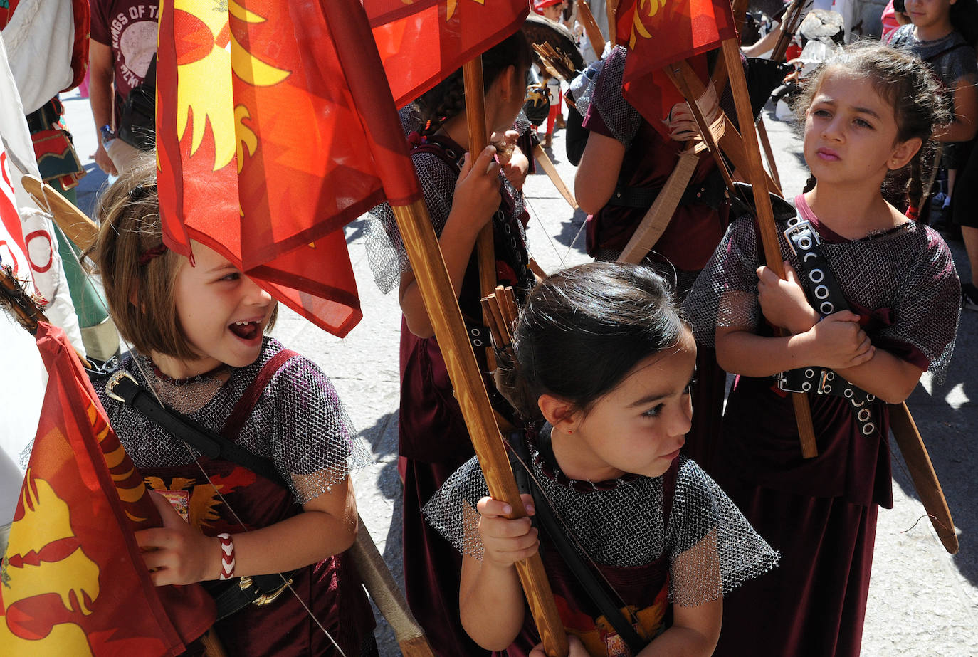 Desfile infantil del sábado en la Feria Renacentista de Medina del Campo