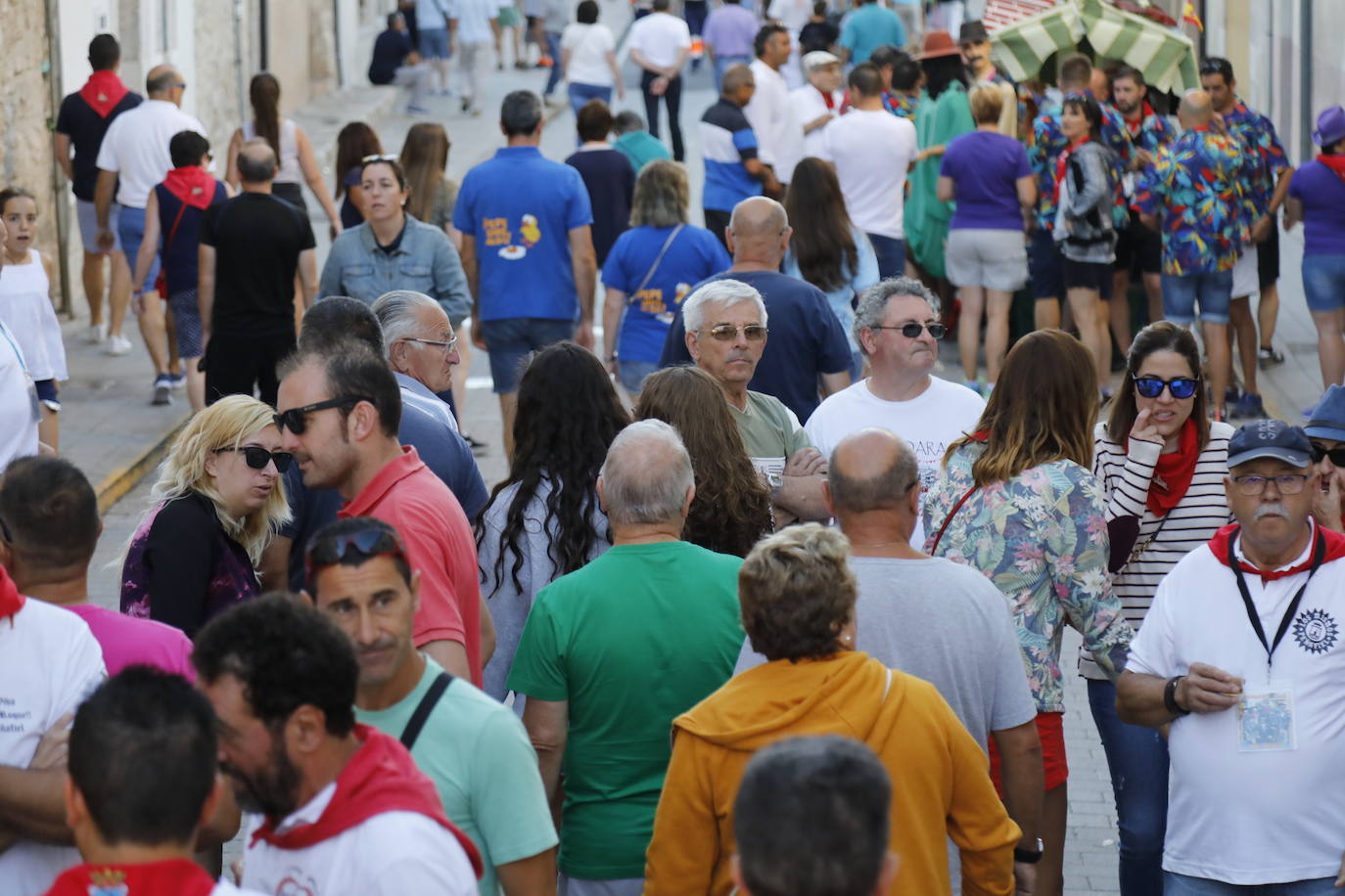 Encierro y capea matutina del sábado en Peñafiel