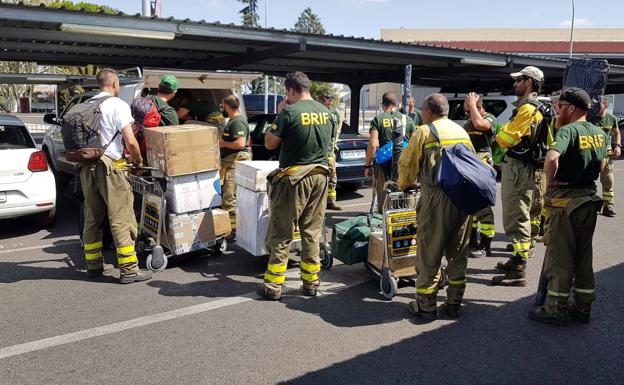 De León a Gran Canaria para luchar contra el fuego