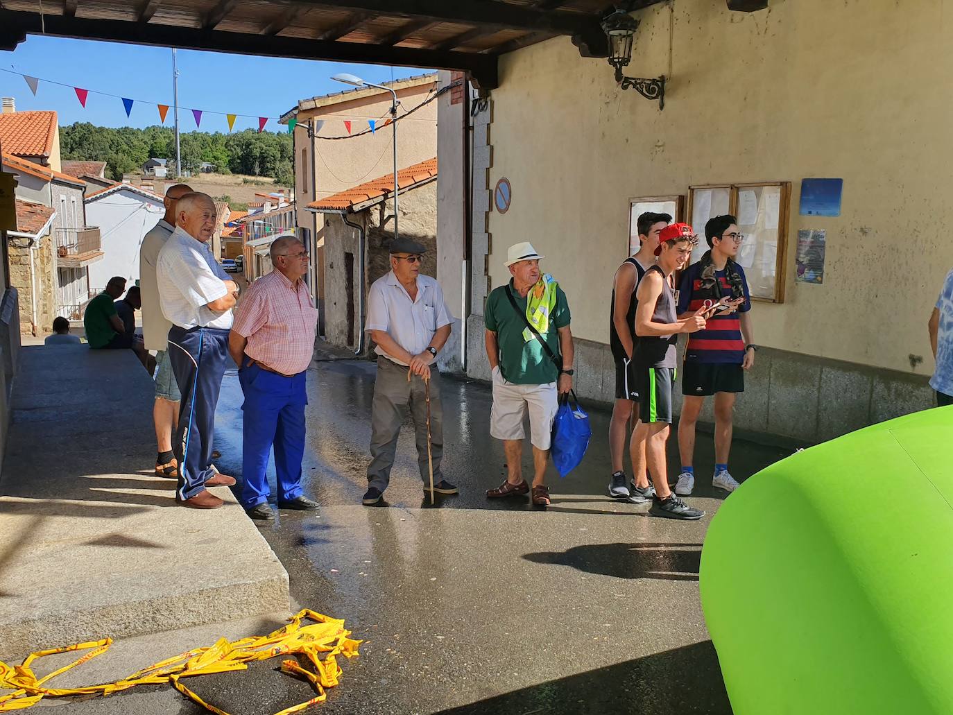 El Cabaco disfruta de los juegos de agua