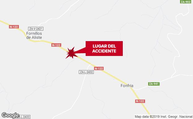 Fallece un hombre de 54 años en un accidente de tráfico en el término zamorano de Fonfría