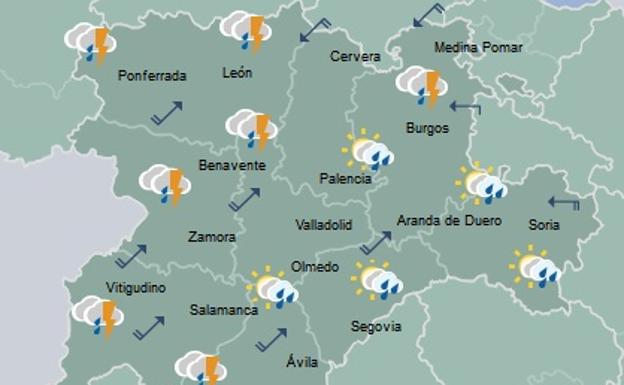 Valladolid, en alerta amarilla por tormentas