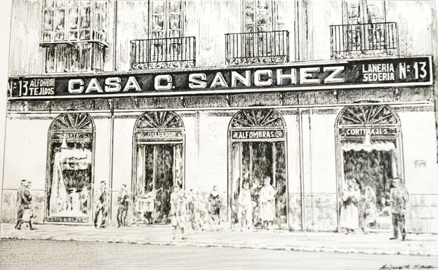 Miguel Ángel Soria recupera con ilustraciones las fachadas de los comercios históricos de Valladolid