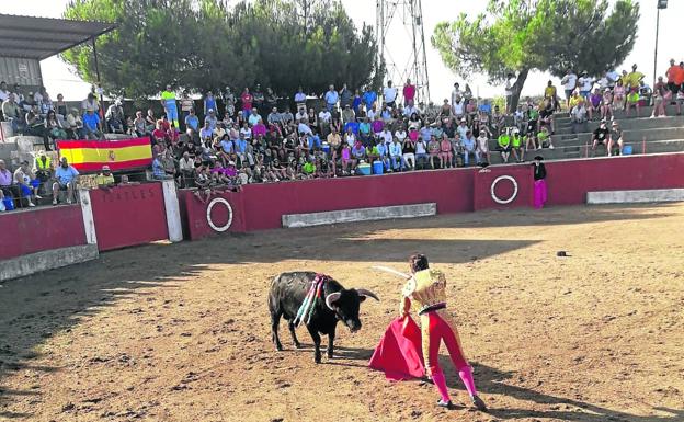 Un encierro sin incidentes y la novillada protagonizan la jornada festiva en Pereña de la Ribera