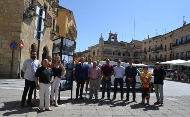 Una muestra callejera recoge la evolución del patrimonio histórico en Ciudad Rodrigo
