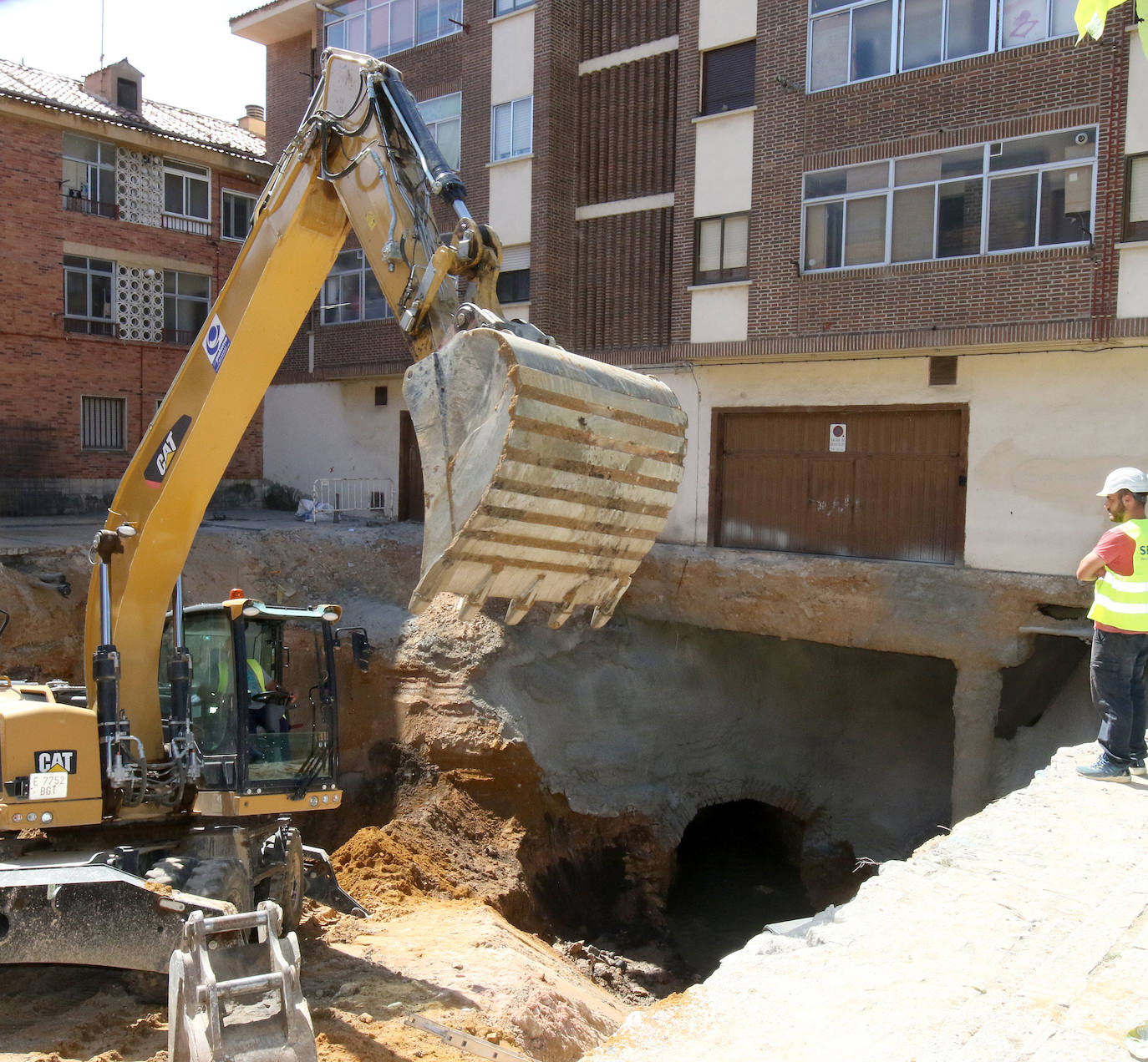 La reparación del socavón de San Millán podría costar hasta 450.000 euros