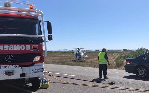 Dos heridos en un choque entre un turismo y una furgoneta en la N-501 en Calvarrasa de Abajo