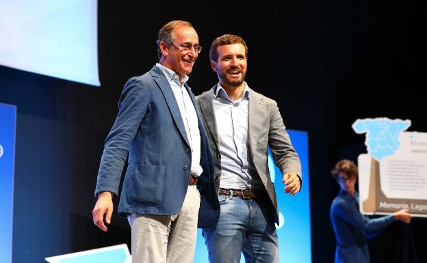 Casado pone paz en el PP vasco con una defensa explícita de la foralidad